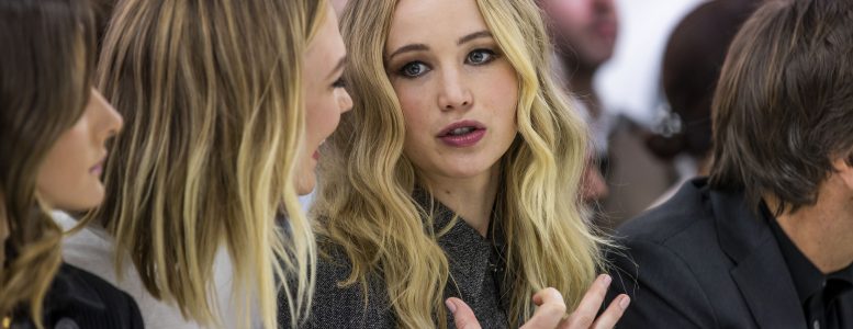 Jennifer Lawrence attends the Christian Dior show during PFW!